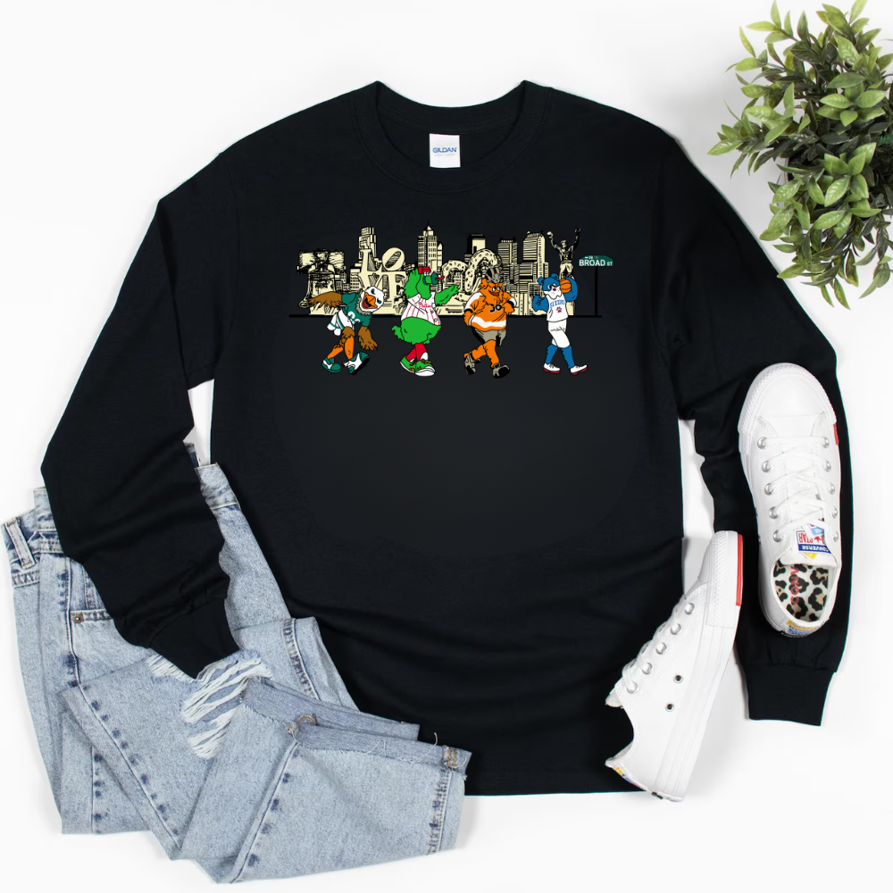 Phila Mascots Long Sleeve Tee