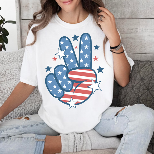 Stars & Stripes Peace Sign ✌🏼