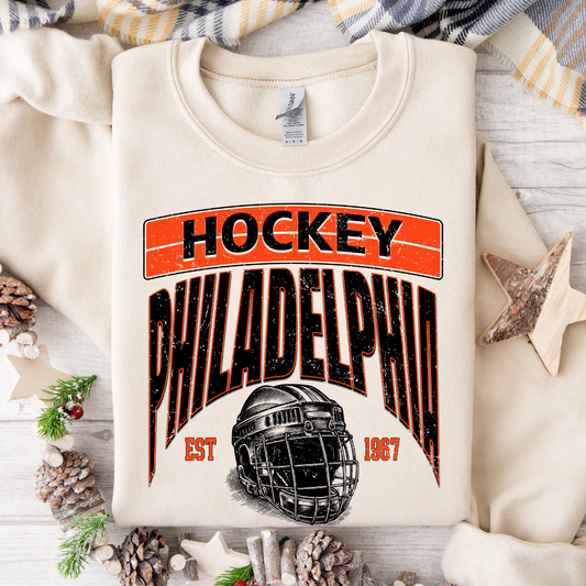 Orange & Black Varsity Sweater