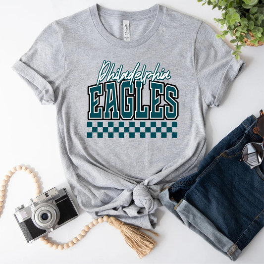 Checkered Birds Tee